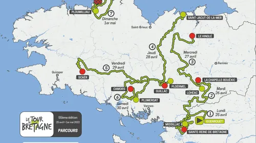 Le 55ème Tour de Bretagne de Guenrouët à Lannion